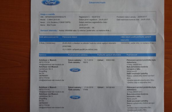 Ford Grand C-MAX 2.0 TDCi REZERVACE, nabídka A145/20