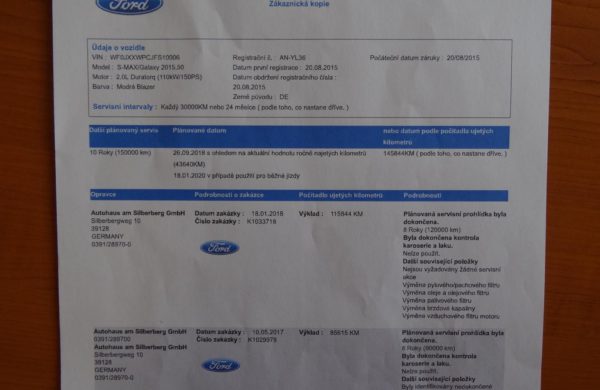 Ford S-MAX 2.0 TDCi Titanium NAVI, ZIMNÍ PAKET, nabídka A183/19