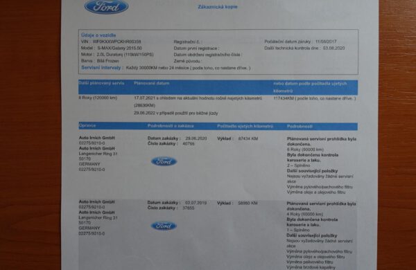 Ford Galaxy 2.0 TDCi, SYNC 3, CZ NAVI, nabídka A196/20