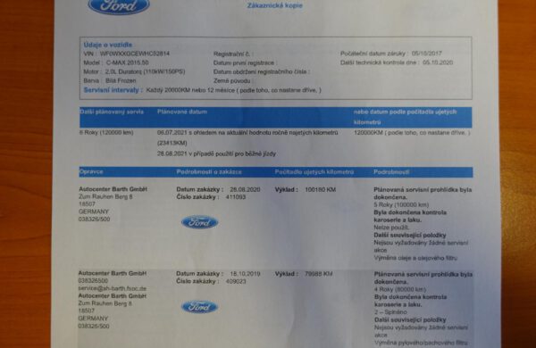 Ford Grand C-MAX 2.0 TDCi Titanium ACC Temp., SYNC 3, nabídka A43/21